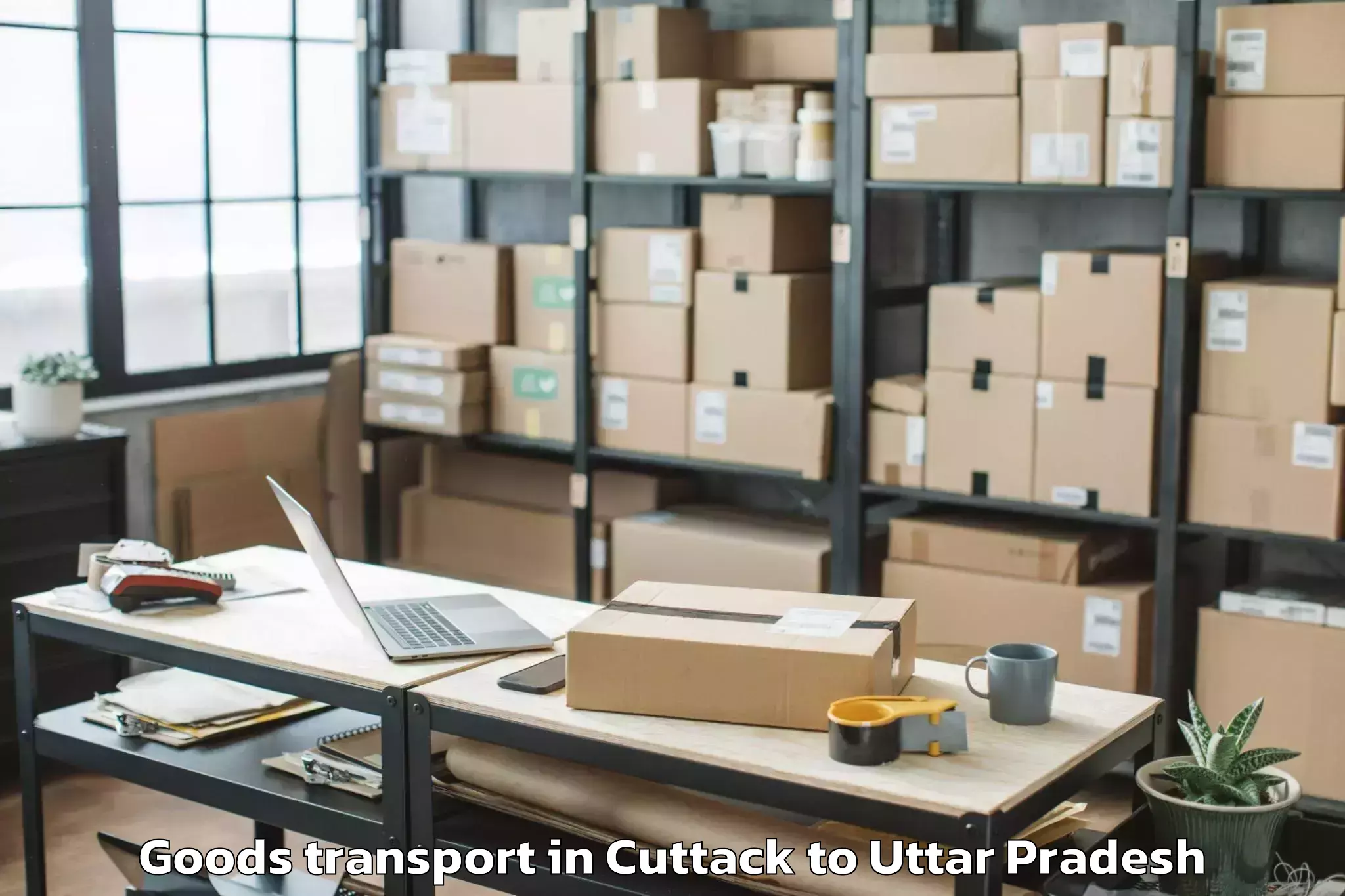 Hassle-Free Cuttack to Etawah Goods Transport